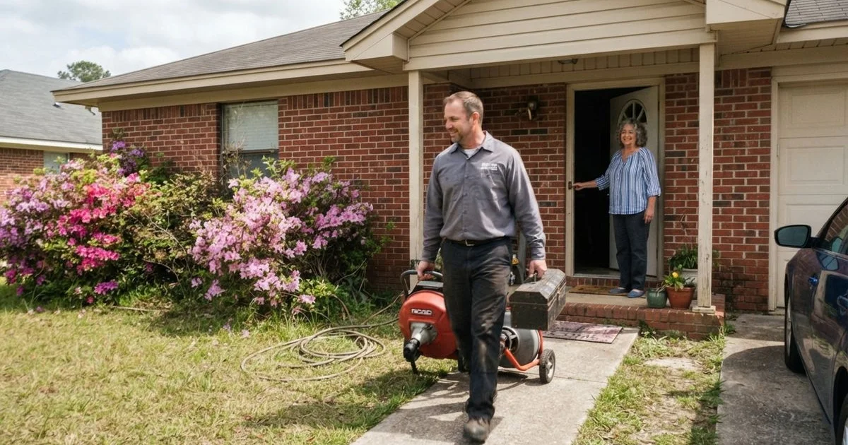 What to expect during a drain or sewer line cleaning visit